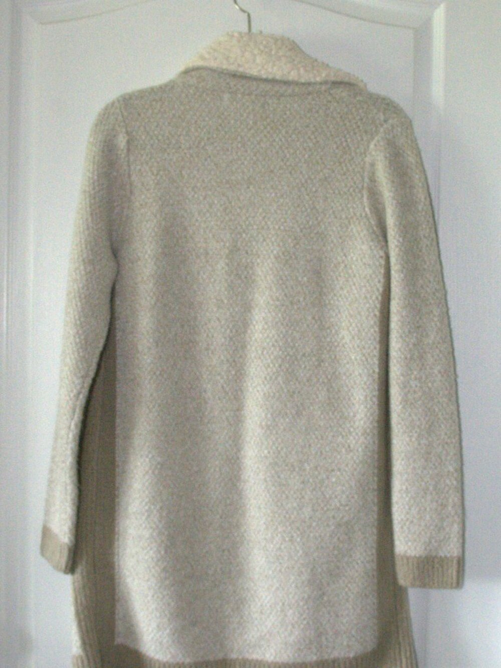 Sleeping on Snow Sherpa Lined Knit Sweater Coat from Anthropologie Women's Small - Picture 3 of 8